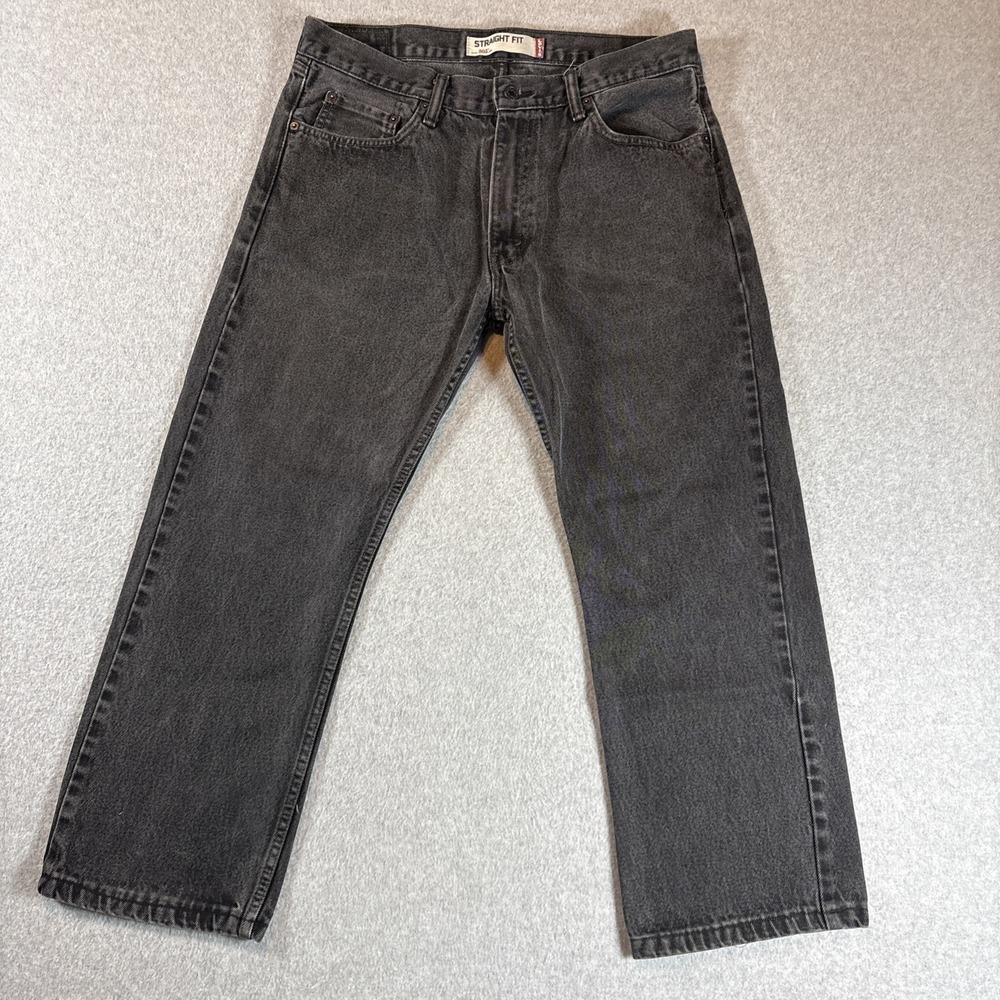 VTG Levi's 505‎ Black Jeans Men's Sz 34x30 Straight Leg Very Good Cond.